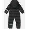 One-Piece Baby Cloud Compressible Snowsuit Designed for Car Seat, Black - Snowsuits - 3