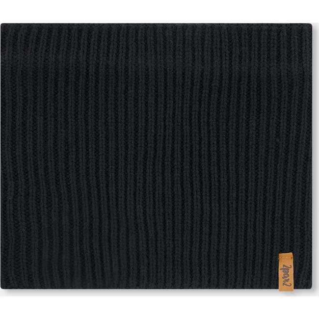 Mid-Season Knit Neck Warmer, Black