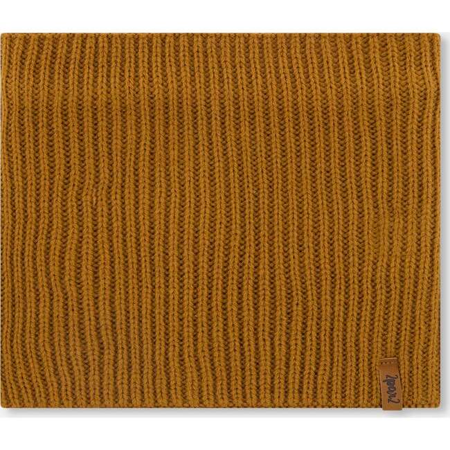 Mid-Season Knit Neck Warmer, Brown Pecan