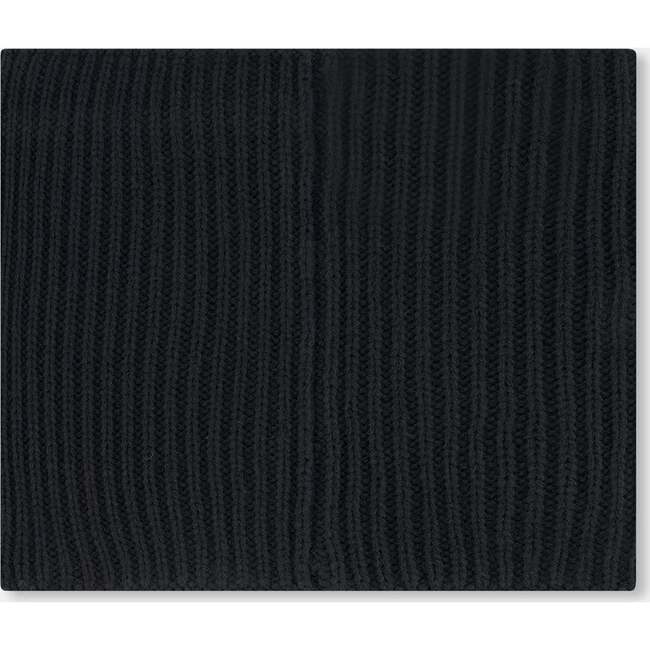 Mid-Season Knit Neck Warmer, Black - Scarves - 2
