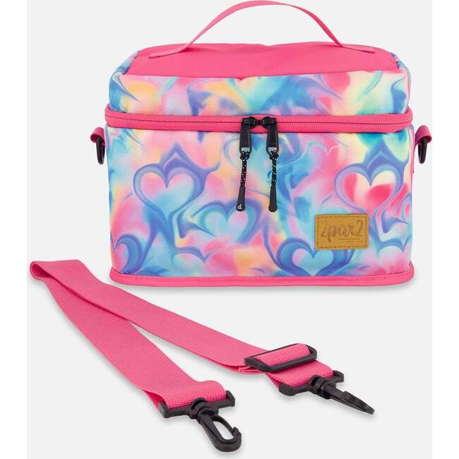 Lunch Box, Rainbow Heart Print