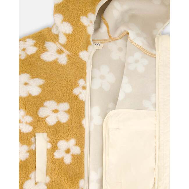 Mid-Season Sherpa Jacket, Light Beige - Fleece & Sherpa Jackets - 3