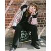 Multicolor Metallic Quilted Bomber-Style Winter Coat, Black and Multicolor - Jackets - 3