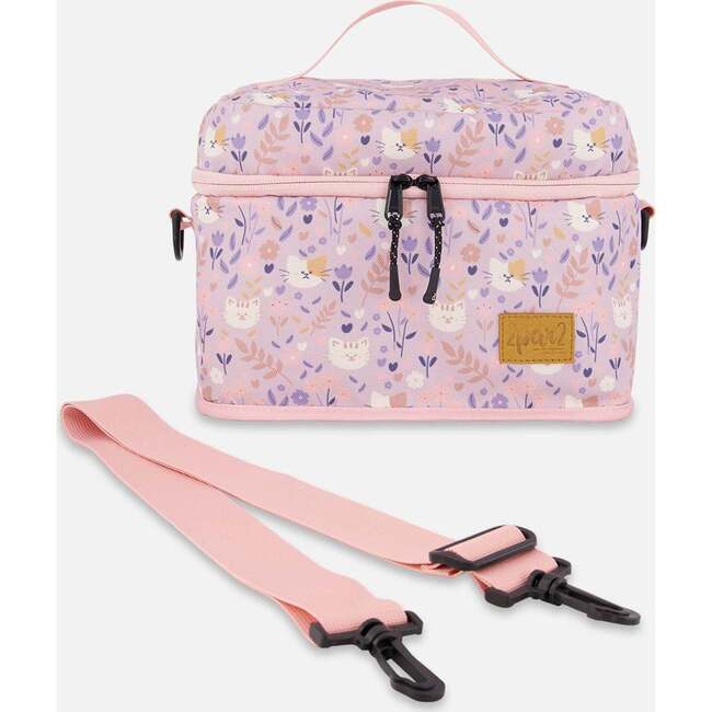 Lunch Box, Lilac Cat Print