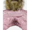 One-Piece Baby Snug Snowsuit Designed for Car Seat, Purple Bear Print - Snowsuits - 6