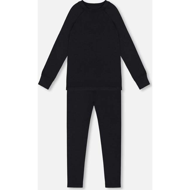 Merino Wool Base Layer Set, Black