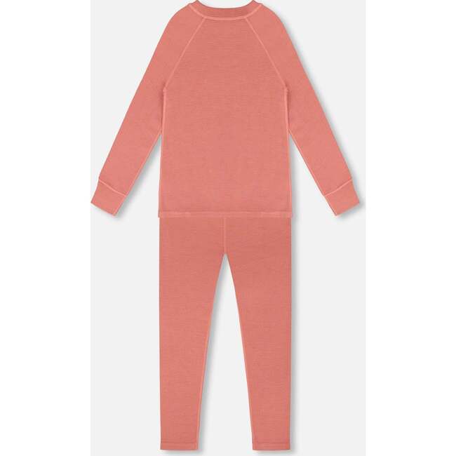 Merino Wool Base Layer Set, Dusty Pink - Mixed Apparel Set - 2