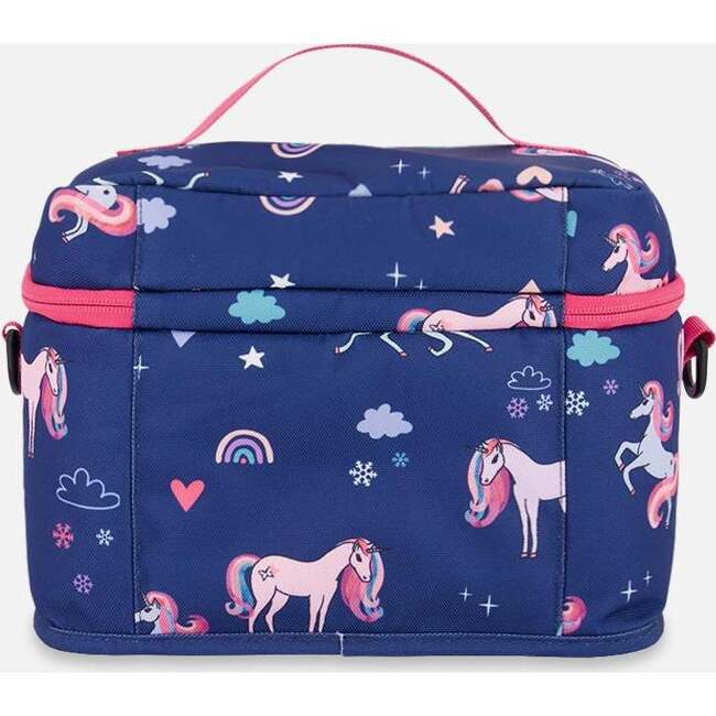 Lunch Box, Navy Unicorn Print - Lunchbags - 2