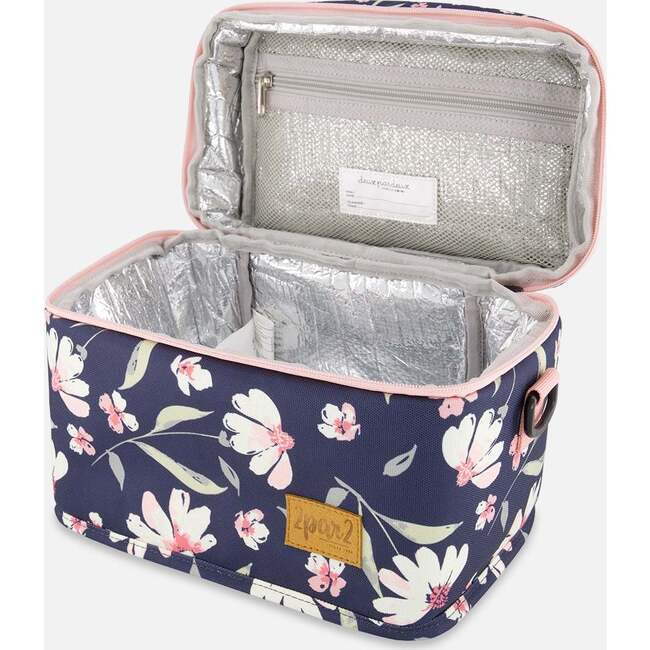 Lunch Box, Navy Flower Print - Lunchbags - 3