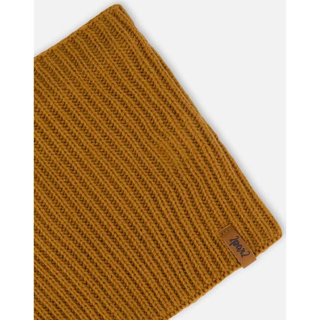 Mid-Season Knit Neck Warmer, Brown Pecan - Scarves - 3