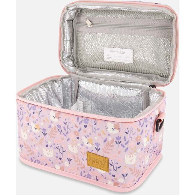 Lunch Box, Lilac Cat Print - Lunchbags - 3