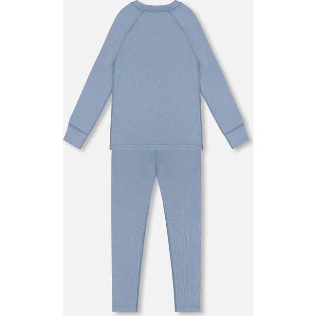 Merino Wool Base Layer Set, Blue Gray - Mixed Apparel Set - 2