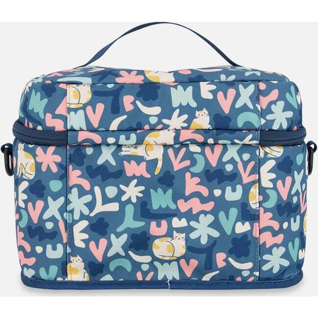 Lunch Box, Green Cat Print - Lunchbags - 2