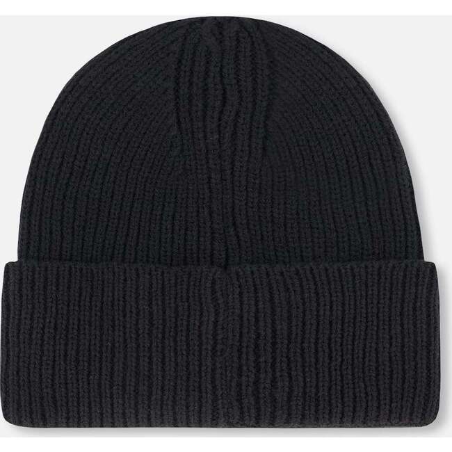 Mid-Season Knit Hat, Black - Winter Hats - 3