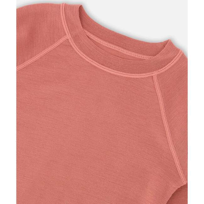 Merino Wool Base Layer Set, Dusty Pink - Mixed Apparel Set - 3