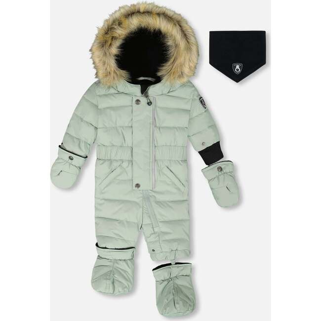 One-Piece Baby Original Puffy Snowsuit, Sage Green