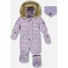 One-Piece Baby Original Puffy Snowsuit, Purple Gray - Snowsuits - 1 - thumbnail