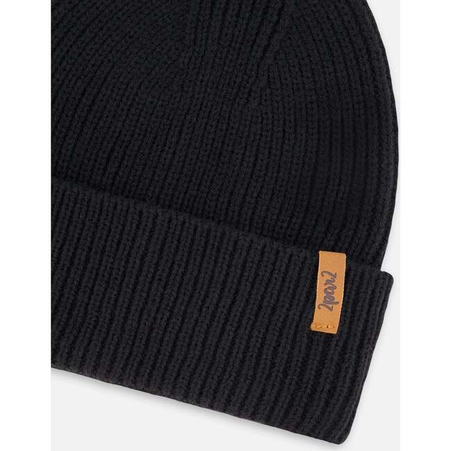 Mid-Season Knit Hat, Black - Winter Hats - 4