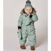 One-Piece Baby Original Puffy Snowsuit, Sage Green - Snowsuits - 2