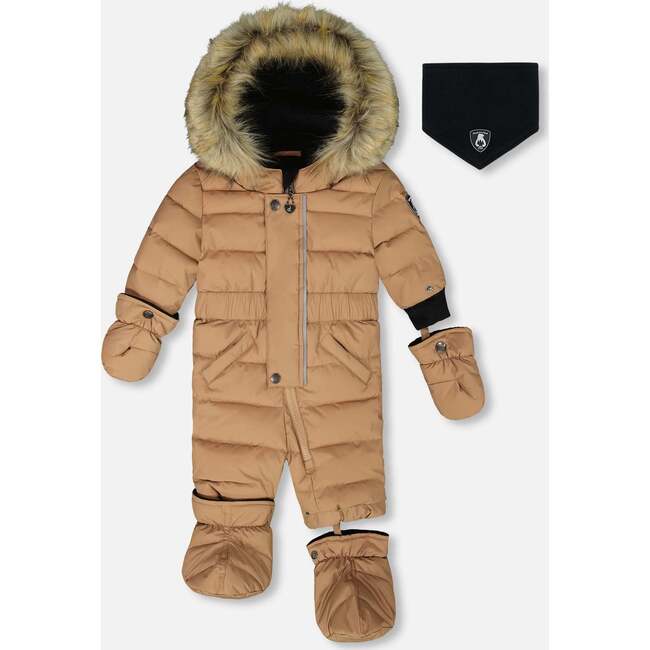 One-Piece Baby Original Puffy Snowsuit, Chanterelle