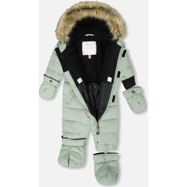 One-Piece Baby Original Puffy Snowsuit, Sage Green - Snowsuits - 3