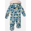 One-Piece Baby Play Snowsuit Designed for Car Seat, Green Cat Print - Snowsuits - 4