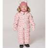 One-Piece Baby Original Puffy Snowsuit, Pink Mini Flowers - Snowsuits - 2
