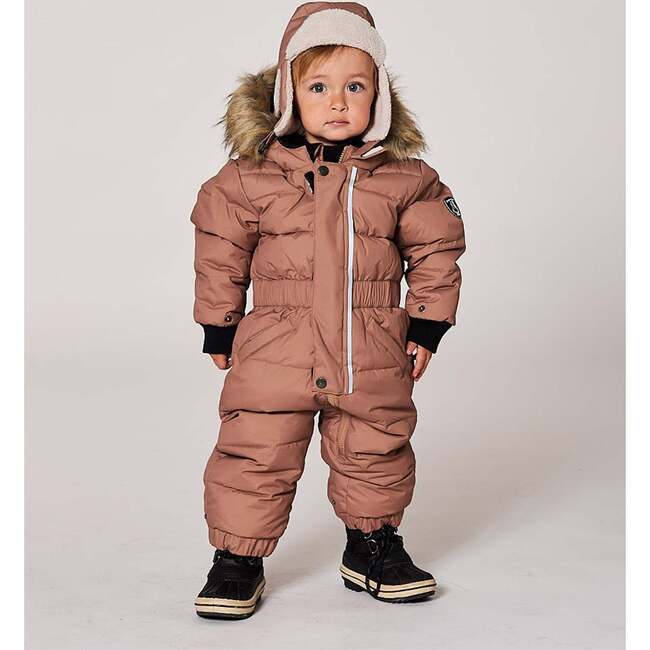 One-Piece Baby Original Puffy Snowsuit, Chanterelle - Snowsuits - 2