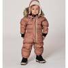 One-Piece Baby Original Puffy Snowsuit, Chanterelle - Snowsuits - 2
