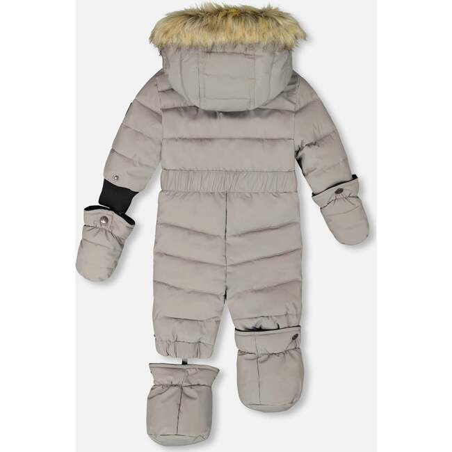 One-Piece Baby Original Puffy Snowsuit, Gray - Snowsuits - 4