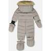 One-Piece Baby Original Puffy Snowsuit, Gray - Snowsuits - 4