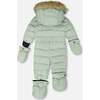 One-Piece Baby Original Puffy Snowsuit, Sage Green - Snowsuits - 4