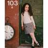 Long Sleeve Bi-Material Mock Neck Dress and Plaid, Beige - Dresses - 2