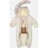 One-Piece Baby Layette Snowsuit Designed for Car Seat, White Asparagus - Snowsuits - 2