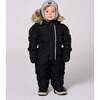One-Piece Baby Original Puffy Snowsuit, Black - Snowsuits - 2