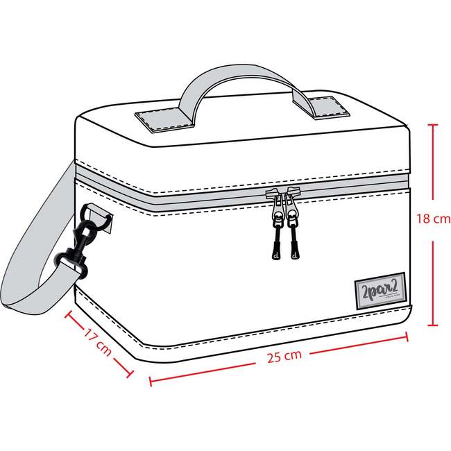 Lunch Box, Black Butterfly Print - Lunchbags - 4