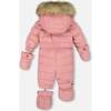 One-Piece Baby Original Puffy Snowsuit, Dusty Pink - Snowsuits - 4