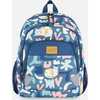 Little Kids Backpack, Green Cat Print - Backpacks - 1 - thumbnail