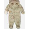 One-Piece Baby Layette Snowsuit Designed for Car Seat, Green Animal Print - Snowsuits - 3
