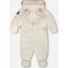 One-Piece Baby Layette Snowsuit Designed for Car Seat, White Asparagus - Snowsuits - 3