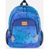 Little Kids Backpack, Blue Gradient Dinosaur Print - Backpacks - 1 - thumbnail
