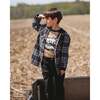 Long Raglan Sleeve Jersey Tee, Beige - Sweatshirts - 2
