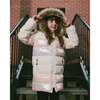 Long Metallic Puffy Winter Coat White, White Asparagus - Jackets - 3