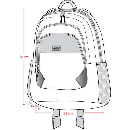 Little Kids Backpack, Lilac Retro Flower Print - Backpacks - 3