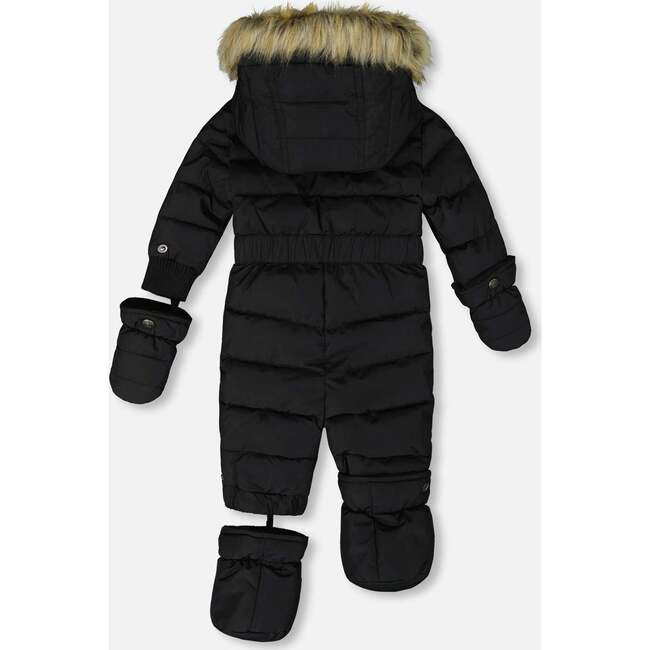 One-Piece Baby Original Puffy Snowsuit, Black - Snowsuits - 4