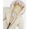 One-Piece Baby Layette Snowsuit Designed for Car Seat, White Asparagus - Snowsuits - 4