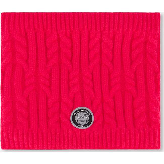 Lined Winter Neckwarmer, Flash Coral