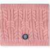 Lined Winter Neckwarmer, Dusty Pink - Scarves - 1 - thumbnail