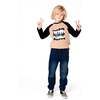 Long Raglan Sleeve Jersey Tee, Beige - Sweatshirts - 3