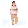 Llama Jacquard Sweater, Dusty Pink - Sweaters - 3